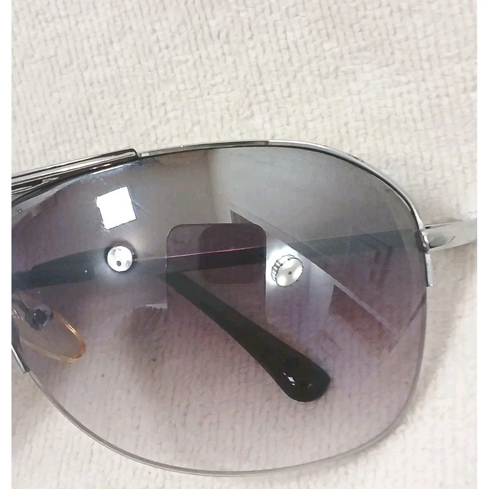 Steve Madden Aviator Sunglasses Purple Gradiant Frame S066 SLV Silver Full Rim‎